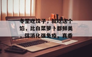 冬至吃饺子，就吃这个馅，比白菜萝卜都鲜美，促消化强免疫，真香