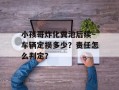 小孩哥炸化粪池后续～车辆定损多少？责任怎么判定？