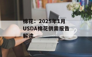 棉花：2025年1月USDA棉花供需报告解读