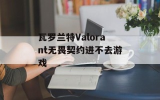 瓦罗兰特Valorant无畏契约进不去游戏