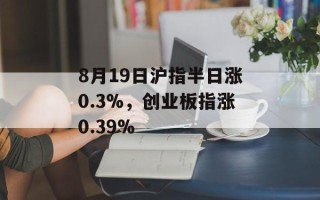 8月19日沪指半日涨0.3%，创业板指涨0.39%