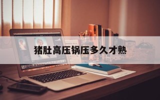 猪肚高压锅压多久才熟
