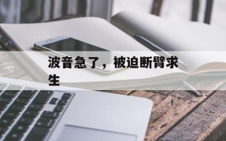 波音急了，被迫断臂求生