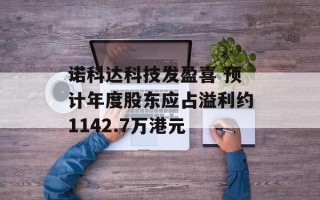 诺科达科技发盈喜 预计年度股东应占溢利约1142.7万港元