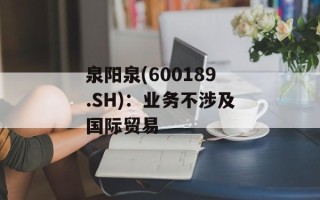 泉阳泉(600189.SH)：业务不涉及国际贸易
