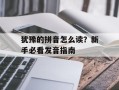 犹豫的拼音怎么读？新手必看发音指南