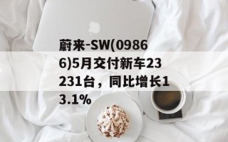 蔚来-SW(09866)5月交付新车23231台，同比增长13.1%