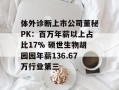 体外诊断上市公司董秘PK：百万年薪以上占比17% 硕世生物胡园园年薪136.67万行业第三