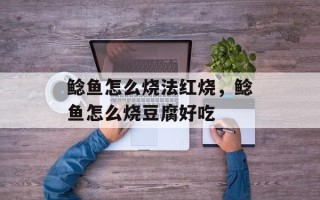 鲶鱼怎么烧法红烧，鲶鱼怎么烧豆腐好吃