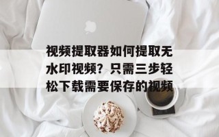 视频提取器如何提取无水印视频？只需三步轻松下载需要保存的视频