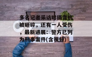 多名记者采访时摄像机被砸碎，还有一人受伤，最新进展：警方已列为刑事案件(含视频)