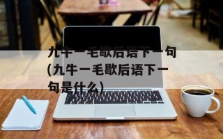 九牛一毛歇后语下一句(九牛一毛歇后语下一句是什么)