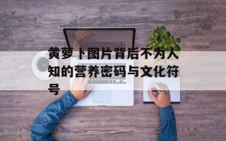 黄萝卜图片背后不为人知的营养密码与文化符号