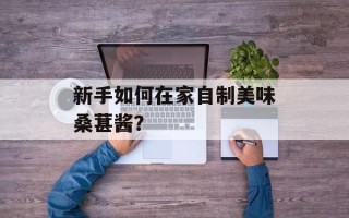 新手如何在家自制美味桑葚酱？