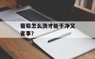 葡萄怎么洗才能干净又省事？