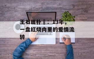 王石田朴珺：13年，一盘红烧肉里的爱情流转