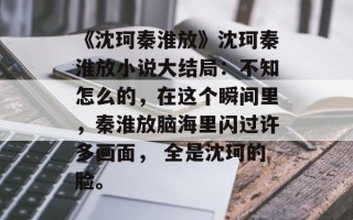 《沈珂秦淮放》沈珂秦淮放小说大结局：不知怎么的，在这个瞬间里，秦淮放脑海里闪过许多画面， 全是沈珂的脸。