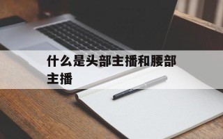 什么是头部主播和腰部主播