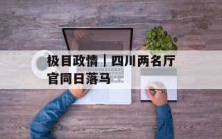 极目政情｜四川两名厅官同日落马