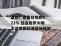 盘前：道指期货跌0.21% 经合组织大幅下调美国经济增长预测
