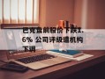 巴克盘前股价下跌1.6% 公司评级遭机构下调