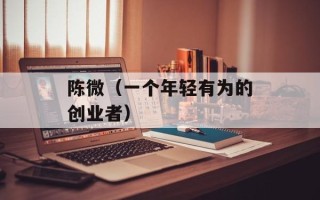 陈微（一个年轻有为的创业者）