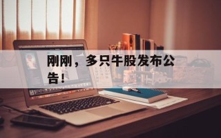 刚刚，多只牛股发布公告！