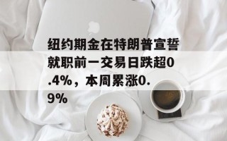 纽约期金在特朗普宣誓就职前一交易日跌超0.4%，本周累涨0.9%