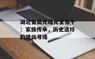 湖北省造光绪元宝当十：家族传承，历史遗珍的现代寻缘