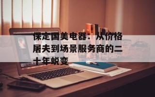 保定国美电器：从价格屠夫到场景服务商的二十年蜕变