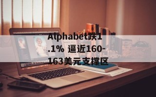 Alphabet跌1.1% 逼近160-163美元支撑区