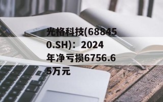 光格科技(688450.SH)：2024年净亏损6756.65万元