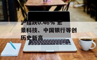 沪指跌0.46% 宏景科技、中国银行等创历史新高