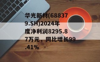华光新材(688379.SH)2024年度净利润8295.87万元，同比增长99.41%