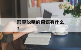 形容聪明的词语有什么？