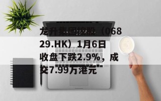 龙升集团控股（06829.HK）1月6日收盘下跌2.9%，成交7.99万港元