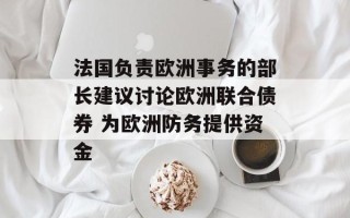 法国负责欧洲事务的部长建议讨论欧洲联合债券 为欧洲防务提供资金