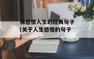 佛感悟人生的经典句子(关于人生感悟的句子)