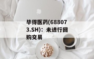 毕得医药(688073.SH)：未进行回购交易