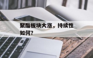 聚酯板块大涨，持续性如何？