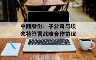 中鼎股份：子公司与埃夫特签署战略合作协议