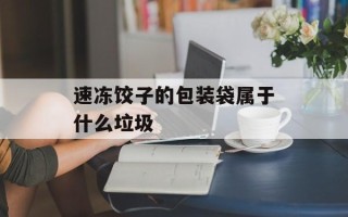 速冻饺子的包装袋属于什么垃圾