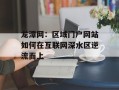 龙潭网：区域门户网站如何在互联网深水区逆流而上