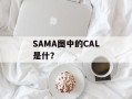 SAMA图中的CAL是什？