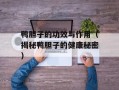 鸭胆子的功效与作用（揭秘鸭胆子的健康秘密）