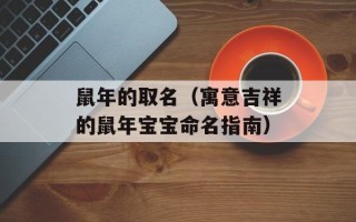 鼠年的取名（寓意吉祥的鼠年宝宝命名指南）