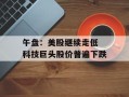 午盘：美股继续走低 科技巨头股价普遍下跌