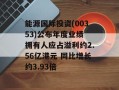 能源国际投资(00353)公布年度业绩 拥有人应占溢利约2.56亿港元 同比增长约3.93倍