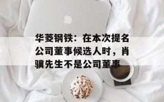 华菱钢铁：在本次提名公司董事候选人时，肖骥先生不是公司董事