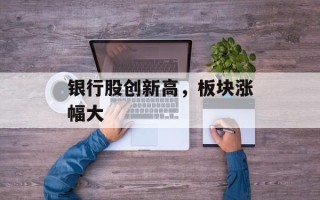 银行股创新高，板块涨幅大